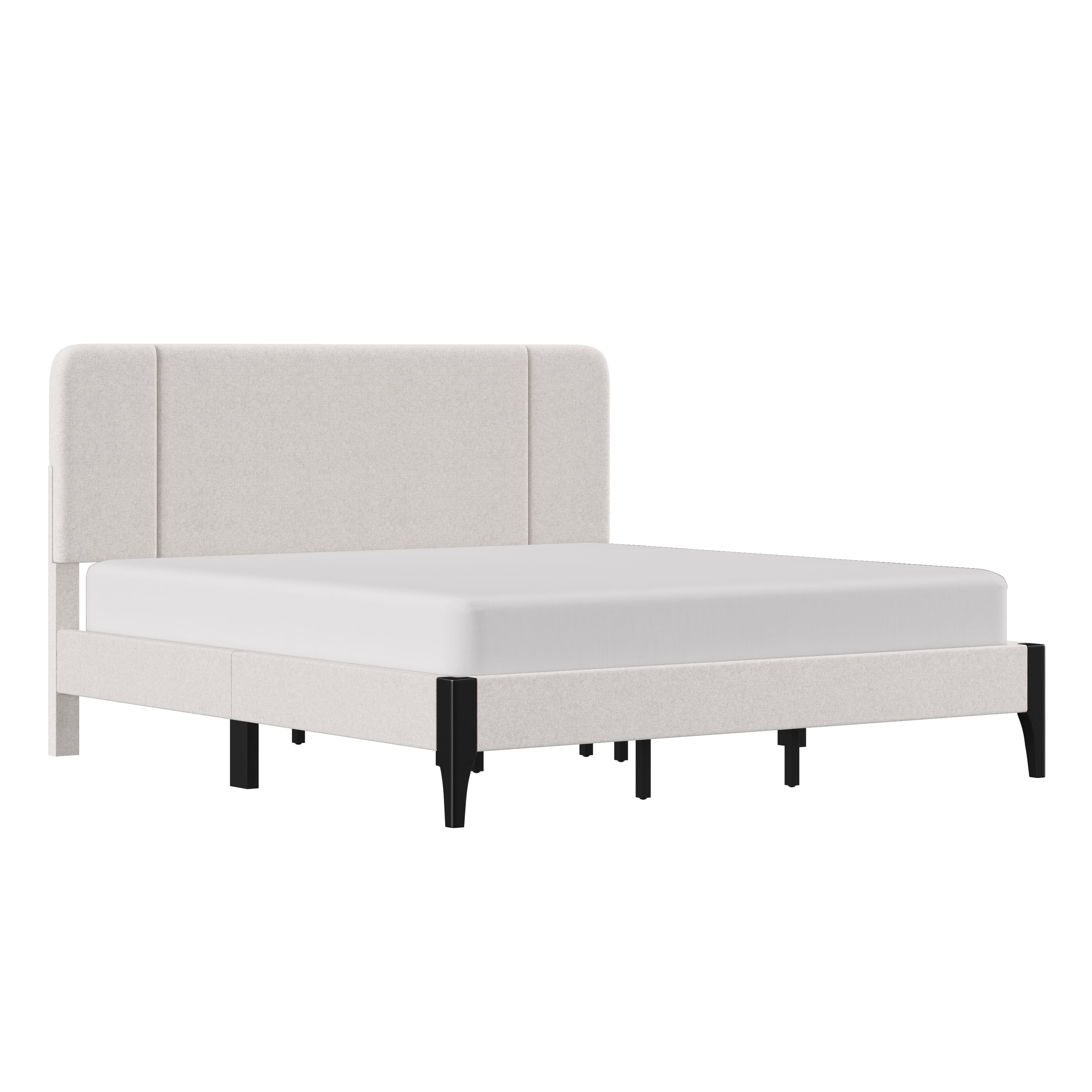 Contemporary Upholstered King Bed