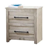 2-Drawer Nightstand with USB Port