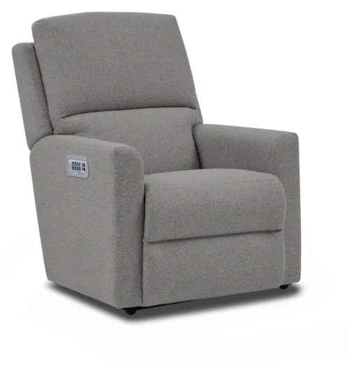 Casual Power Wall Recliner with Headrest and Lumbar