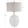 Uttermost Table Lamps Whiteout Mottled Glass Table Lamp