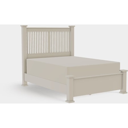 American Craftsman Queen Prairie Spindle Bed with Low Footboard