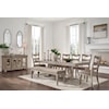 Ashley Furniture Signature Design Lexorne 8-Piece Dining Set with Bench