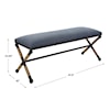 Uttermost Firth Firth Rustic Navy Bench