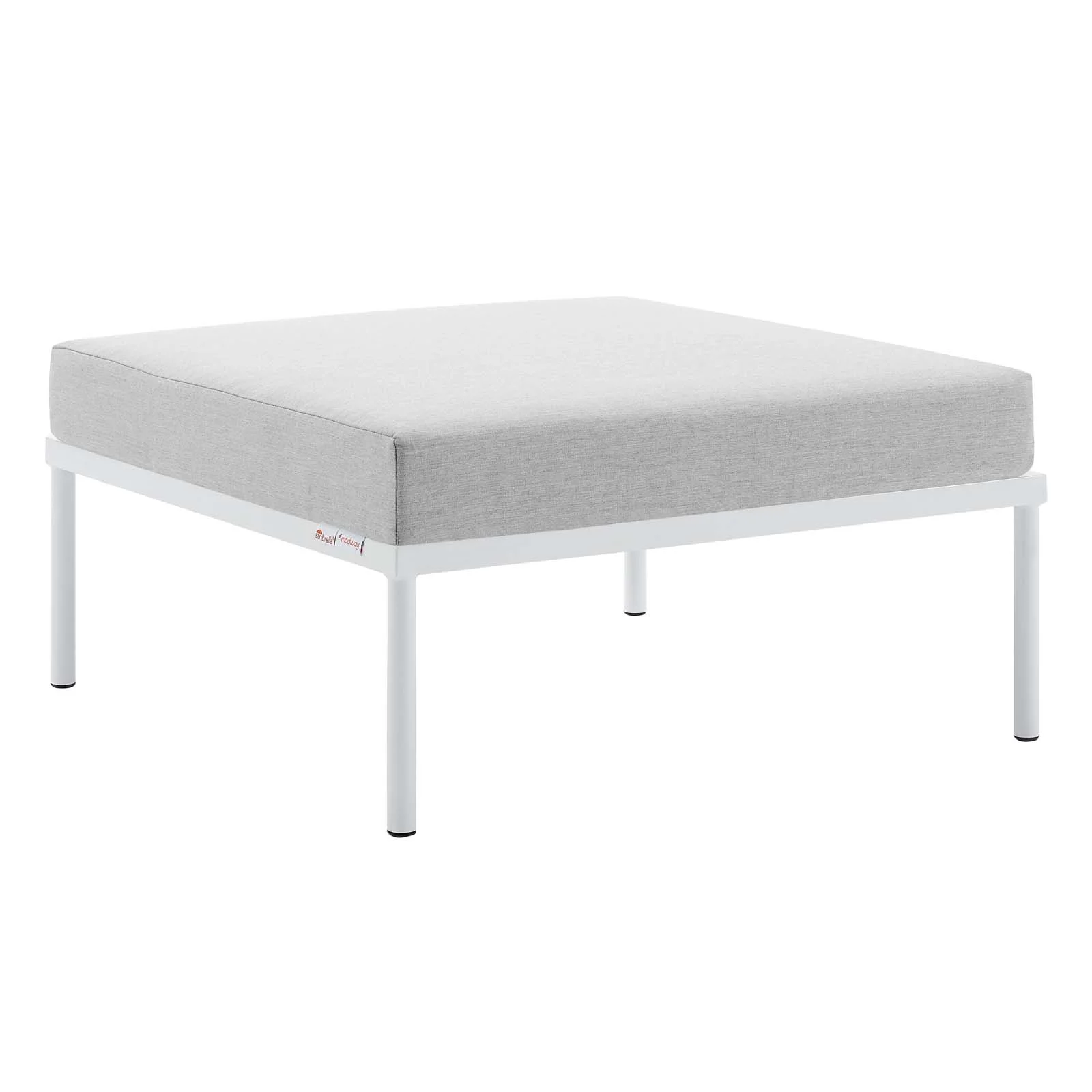 Modway Harmony EEI4969GRY Outdoor Aluminum Ottoman Value City
