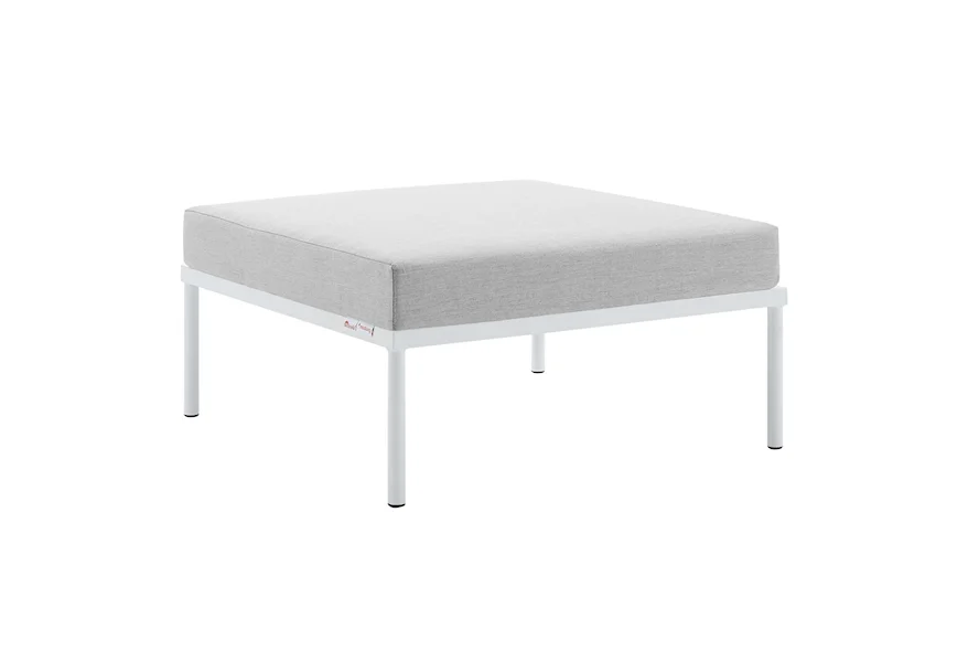 Harmony Outdoor Aluminum Ottoman by Modway at Value City Furniture