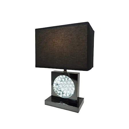 Contemporary Black Nickel Table Lamp