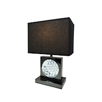 Contemporary Black Nickel Table Lamp