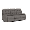 Flexsteel Devon Power Reclining Sofa with Power Headrests