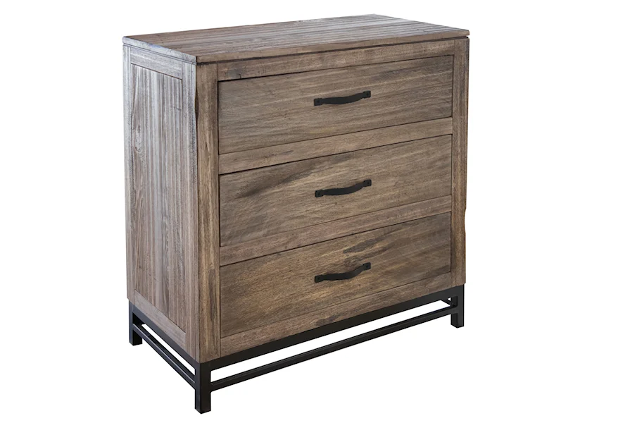 Blacksmith 3-Drawer Chest by International Furniture Direct at VanDrie Home Furnishings