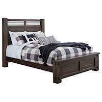 Industrial Queen Panel Bed