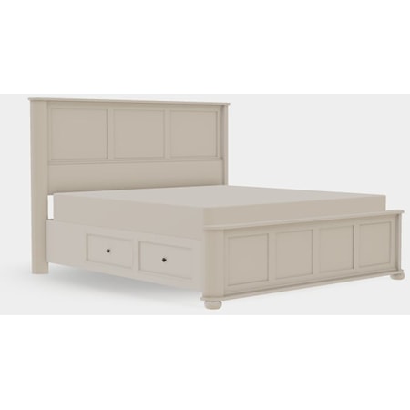 King Panel Bed Both Drawerside