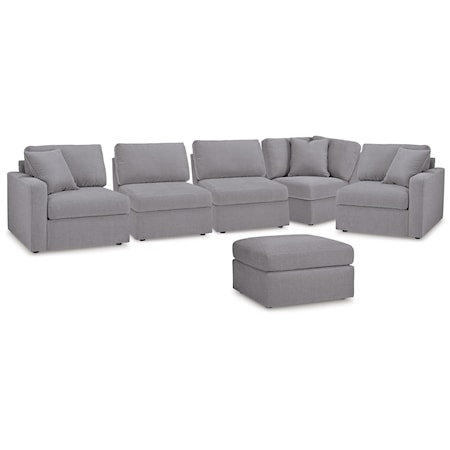 5-Piece Sectional And Ottoman