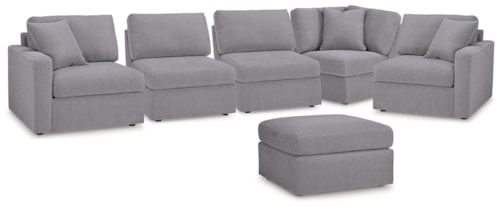 5-Piece Sectional And Ottoman