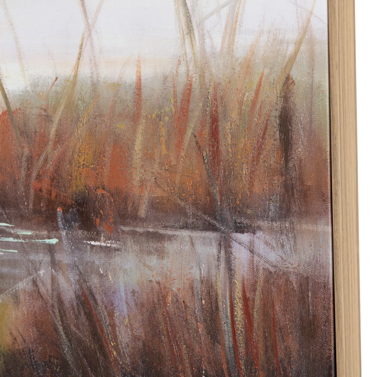 Gazing Egret 3 Framed Canvas