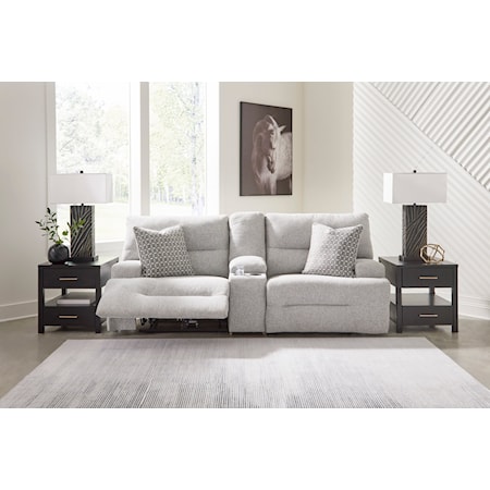 3-Piece Power Reclining Loveseat w/ Console