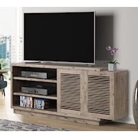 Rustic 76 in. TV Console with Cord Management