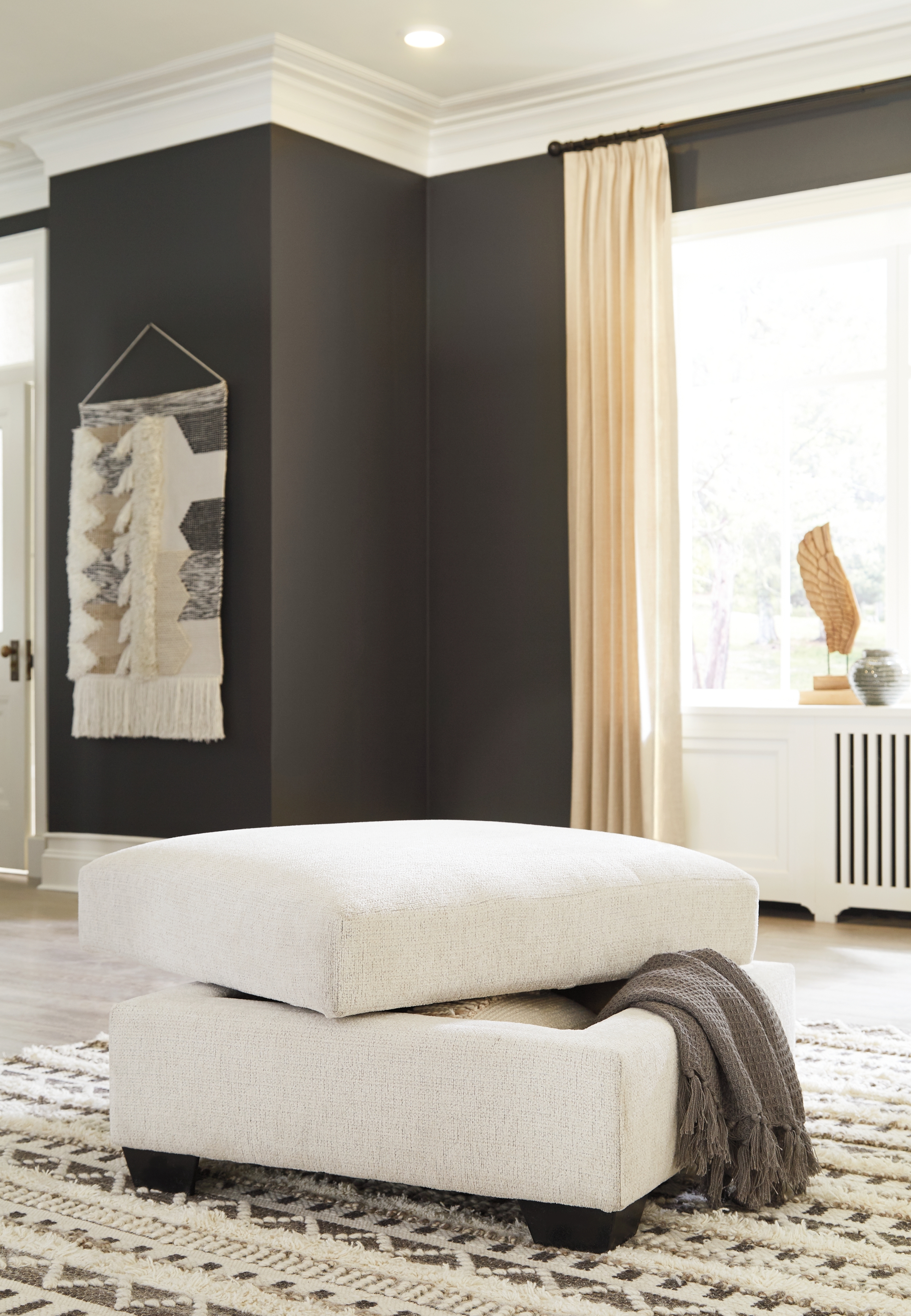 Ashley Furniture Cambri 2 Oversized Swivel Chairs And Ottoman