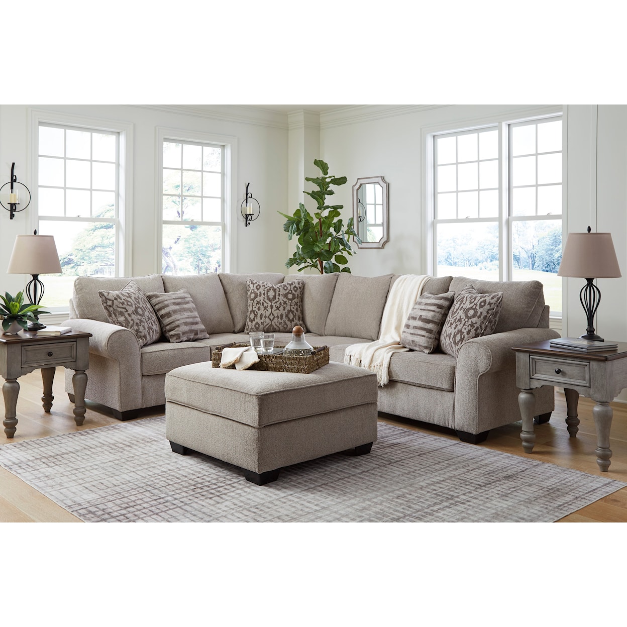 Signature Design by Ashley Furniture Claireah Casual Living Room Set