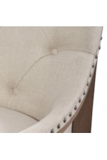 Liberty Furniture Americana Farmhouse Transitional Upholstered Shelter Dining Bench