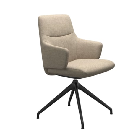 Arm Chair with Low Back and D350 Base