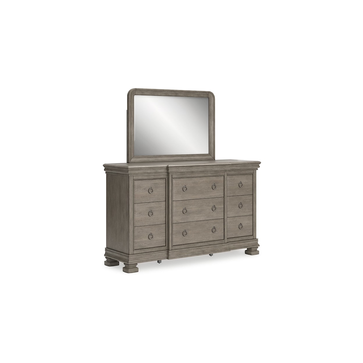 Signature Design by Ashley Furniture Lexorne Dresser and Mirror