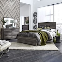 Contemporary 4-Piece Twin Panel Bed Set