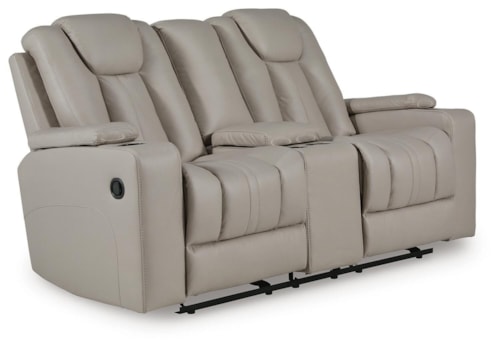 Glider Reclining Loveseat With Console