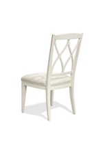 Riverside Furniture Myra Cottage Style XX-Back Upholstered Side Chair