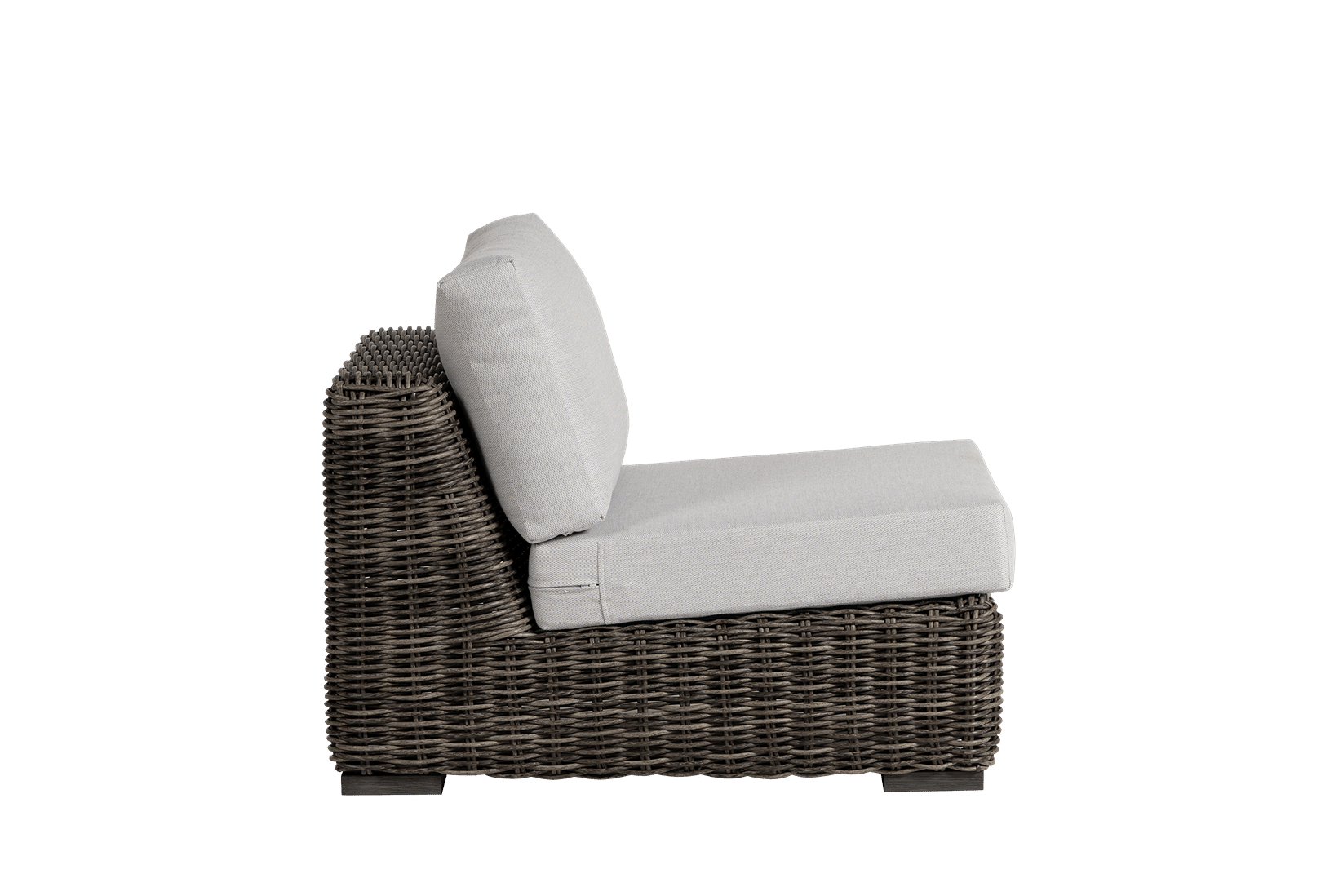 Ratana Cubo Woven Armless Chair w/Block Feet