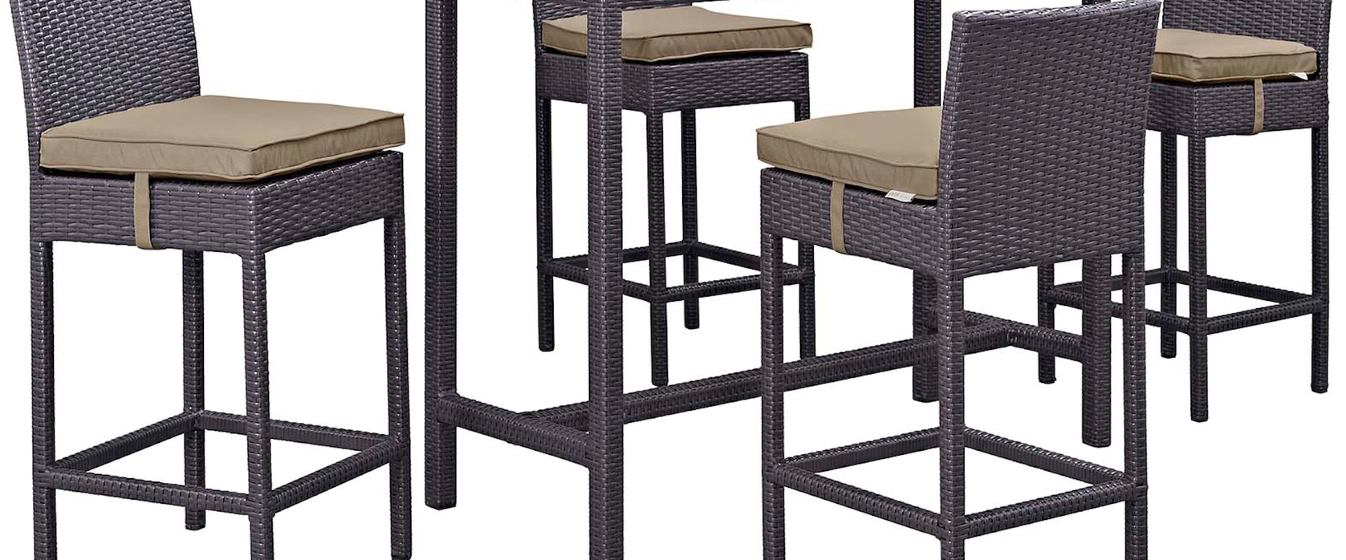 5 Piece Outdoor Patio Pub Set