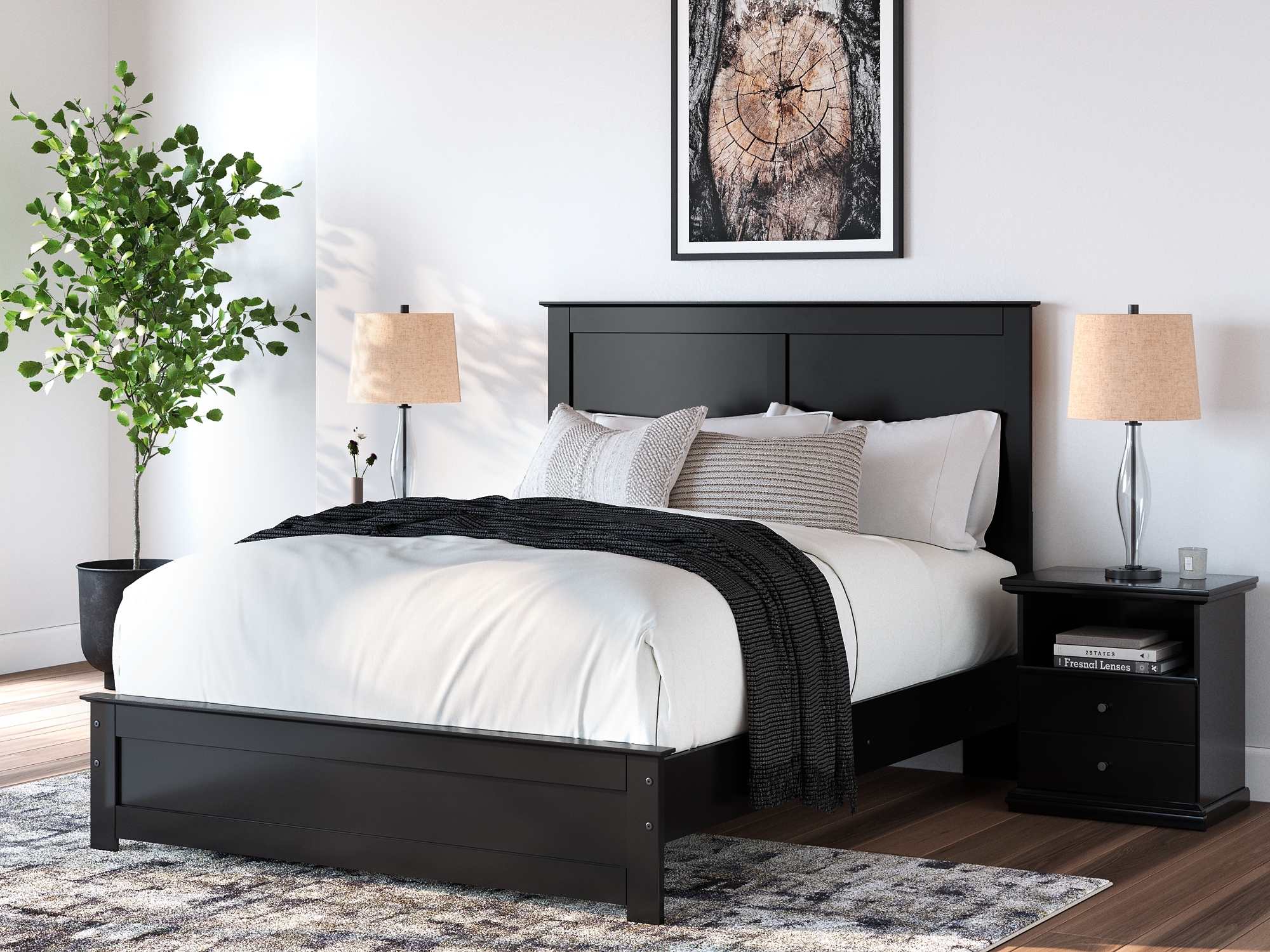Queen Panel Bed