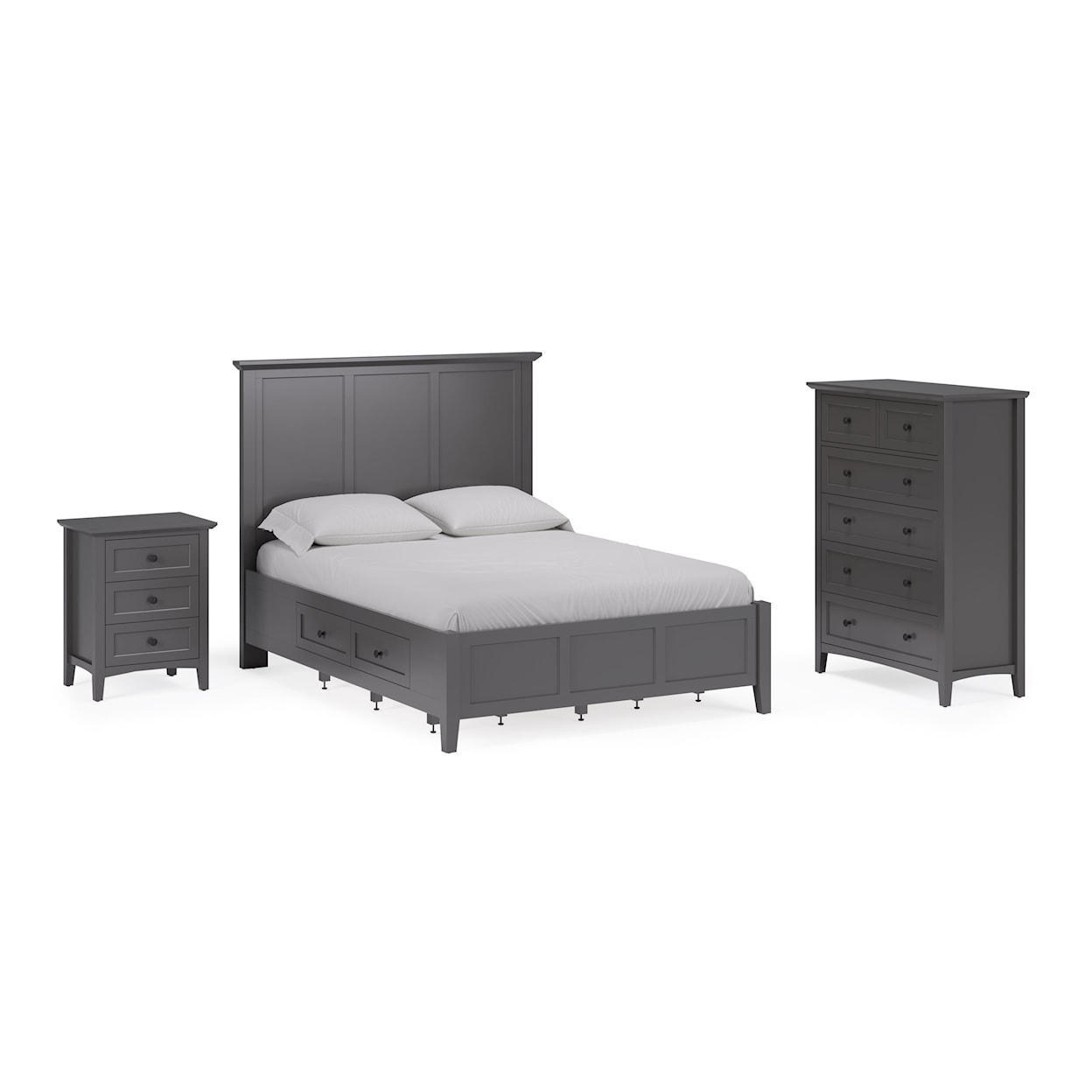 Modus International Grace Raven California King Bedroom Set