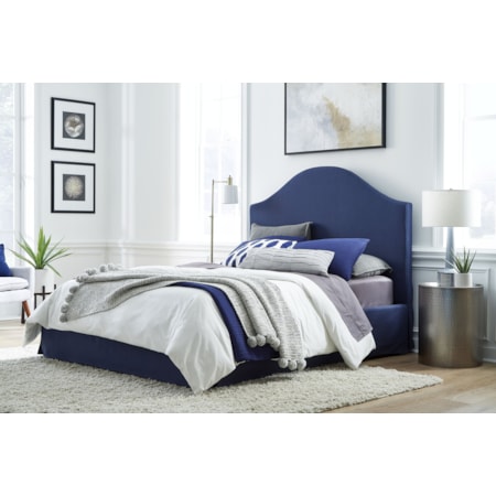 Sur California King Upholstered Skirted Bed