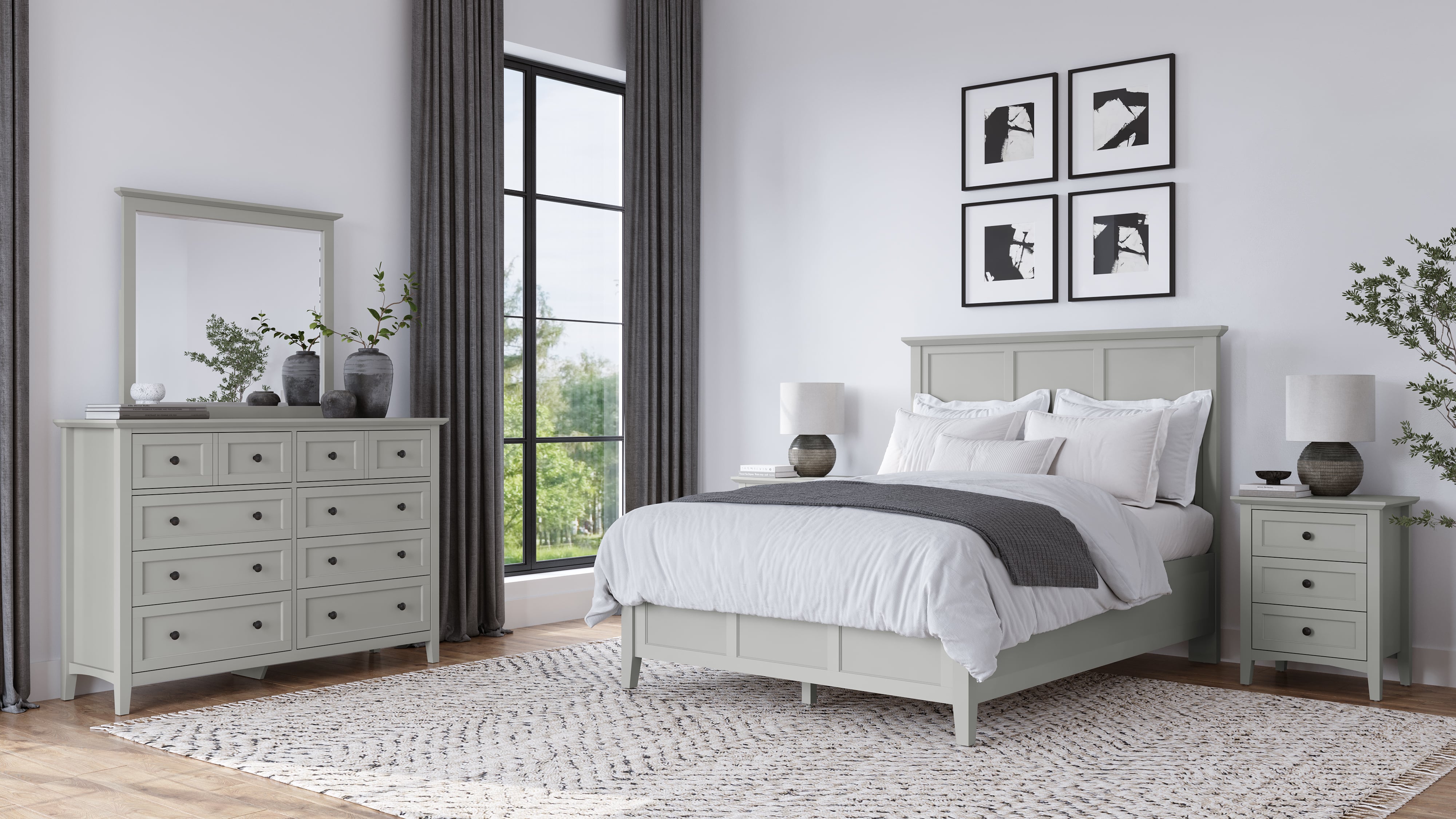 Modus Furniture Grace Elephant Grey Mirror