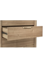 Modus Furniture Kione Contemporary 5-Drawer Bedroom Chest with Fabric Lined Top Drawer