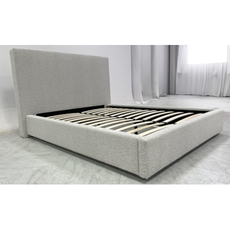 Full Upholstered Panel Bed