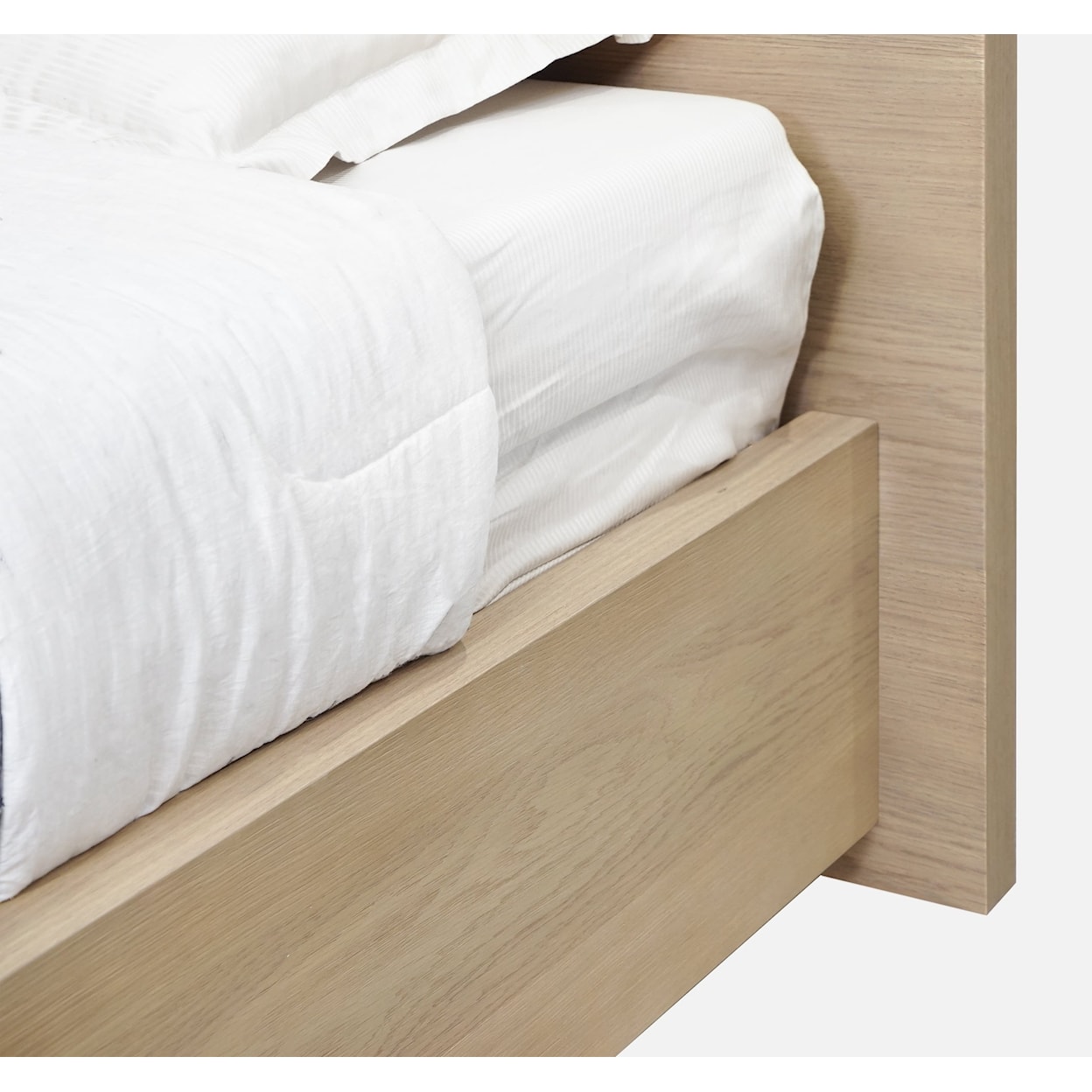 Modus International One Wood Panel Queen Bed - Bisque