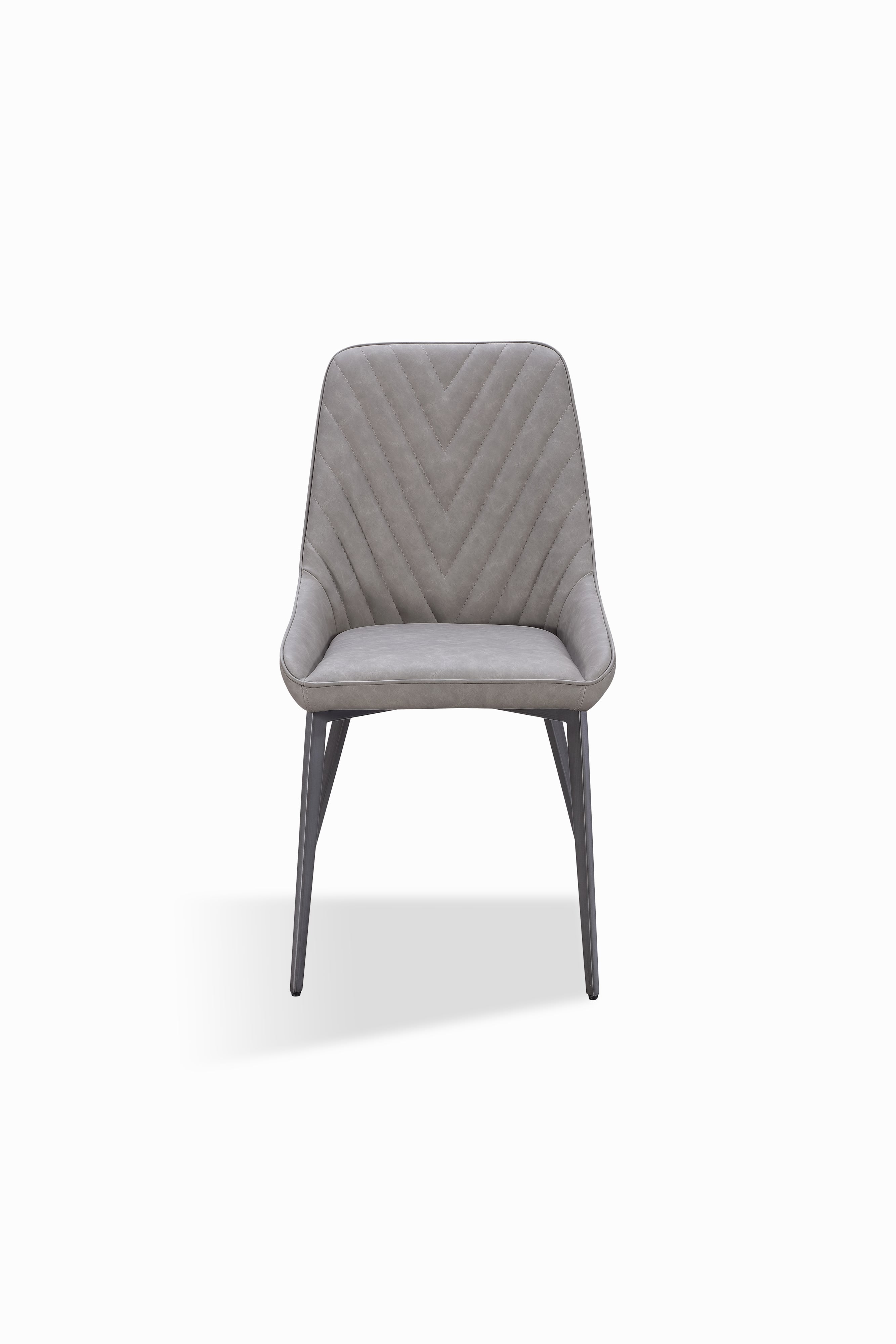Modus Furniture Lucia Upholstered Dining Chair In Anchor Gray