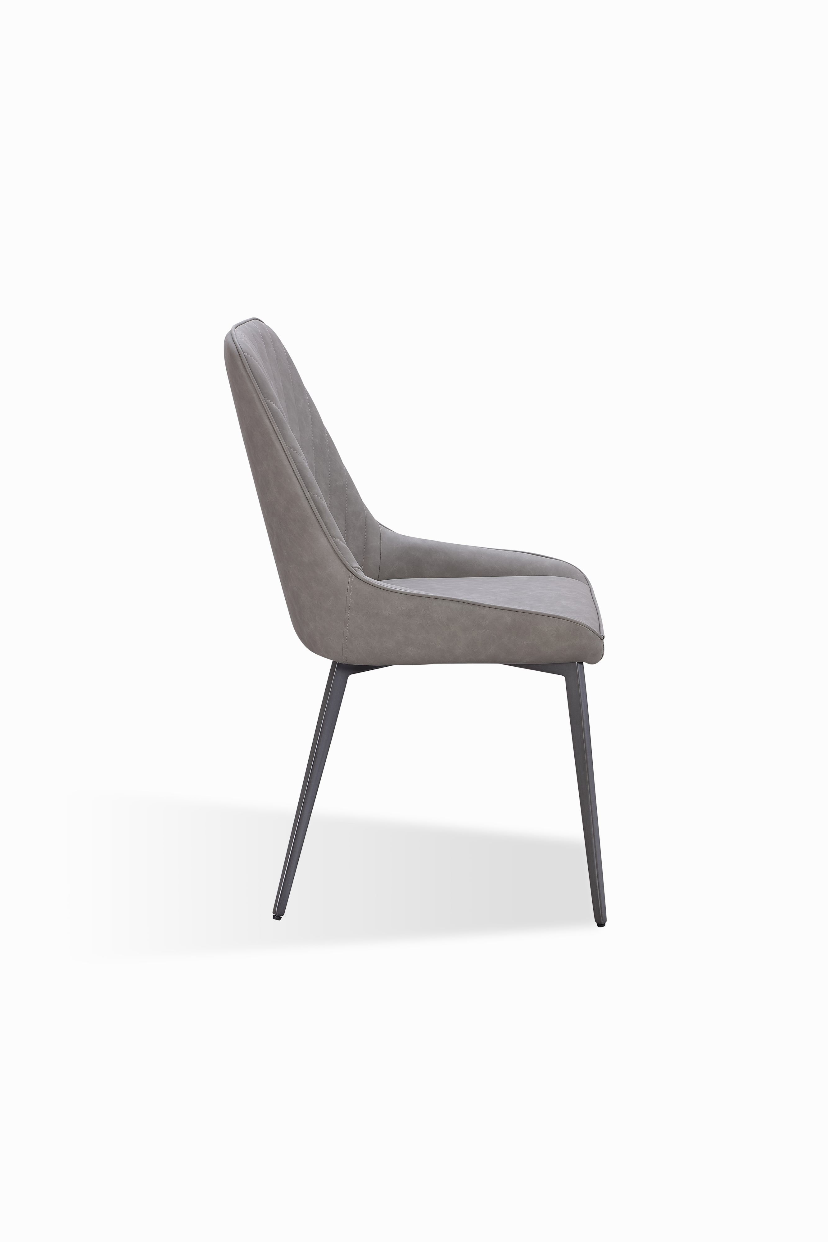 Modus Furniture Lucia Upholstered Dining Chair In Anchor Gray