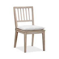 Wood Dining Chair with Detachable Cushion