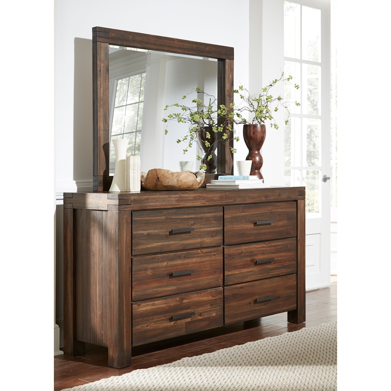 Modus International 12063 6-Drawer Solid Wood Dresser