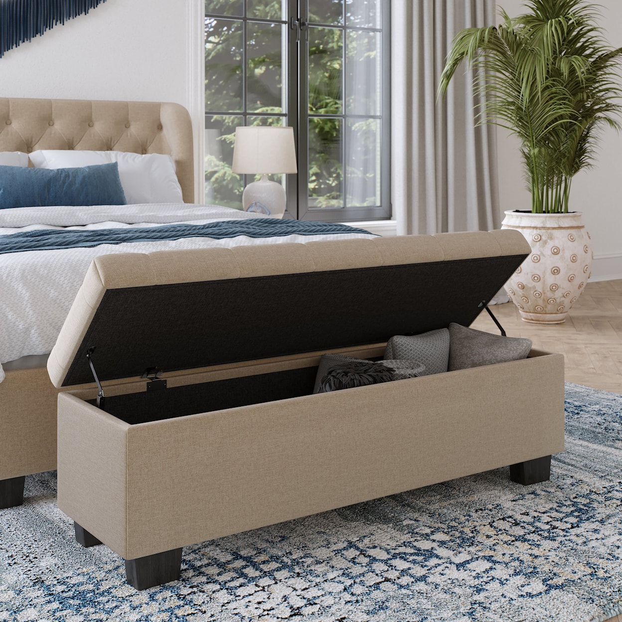 Modus International Geneva Levi Tufted Storage Bench