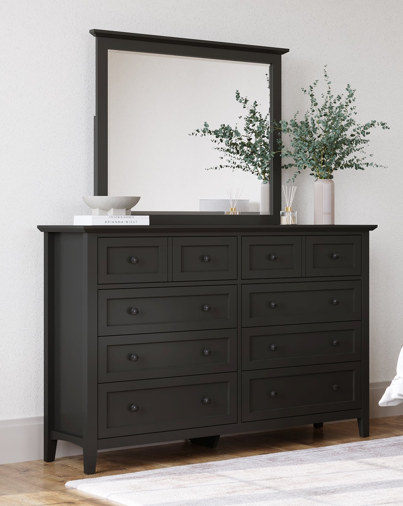 Modus Furniture Grace Raven Dresser Mirror