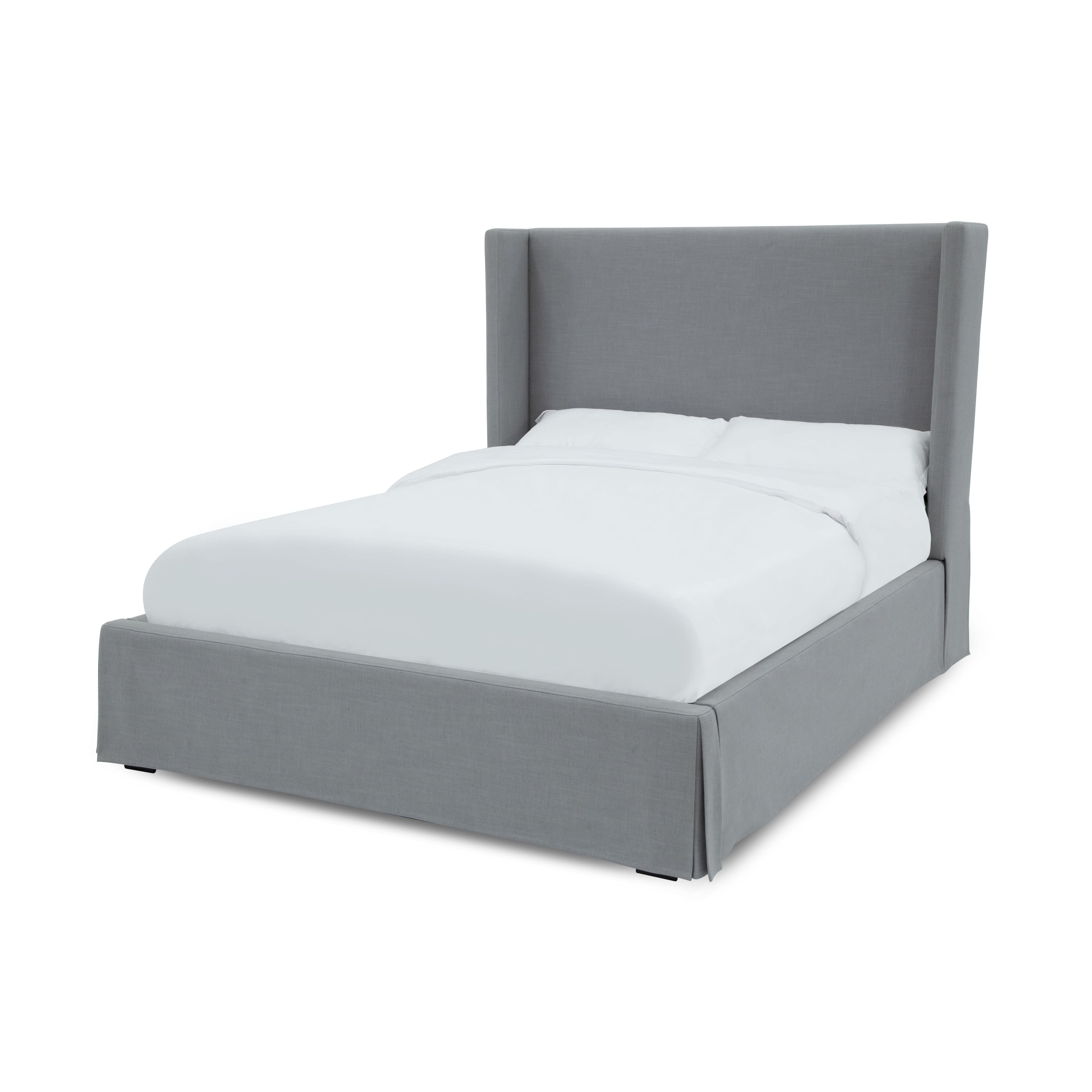 Cresta Full Upholstered Skirted Storage Bed