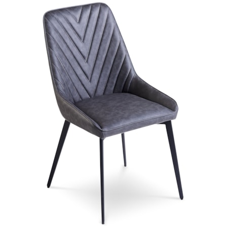 Lucia Side Chair - Charco/Blk