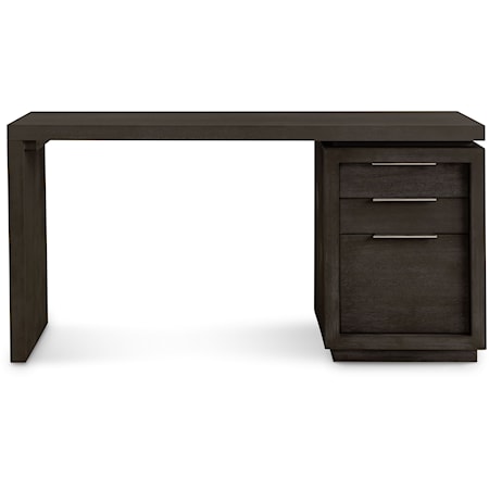 Single Pedestal Desk in Basalt grey