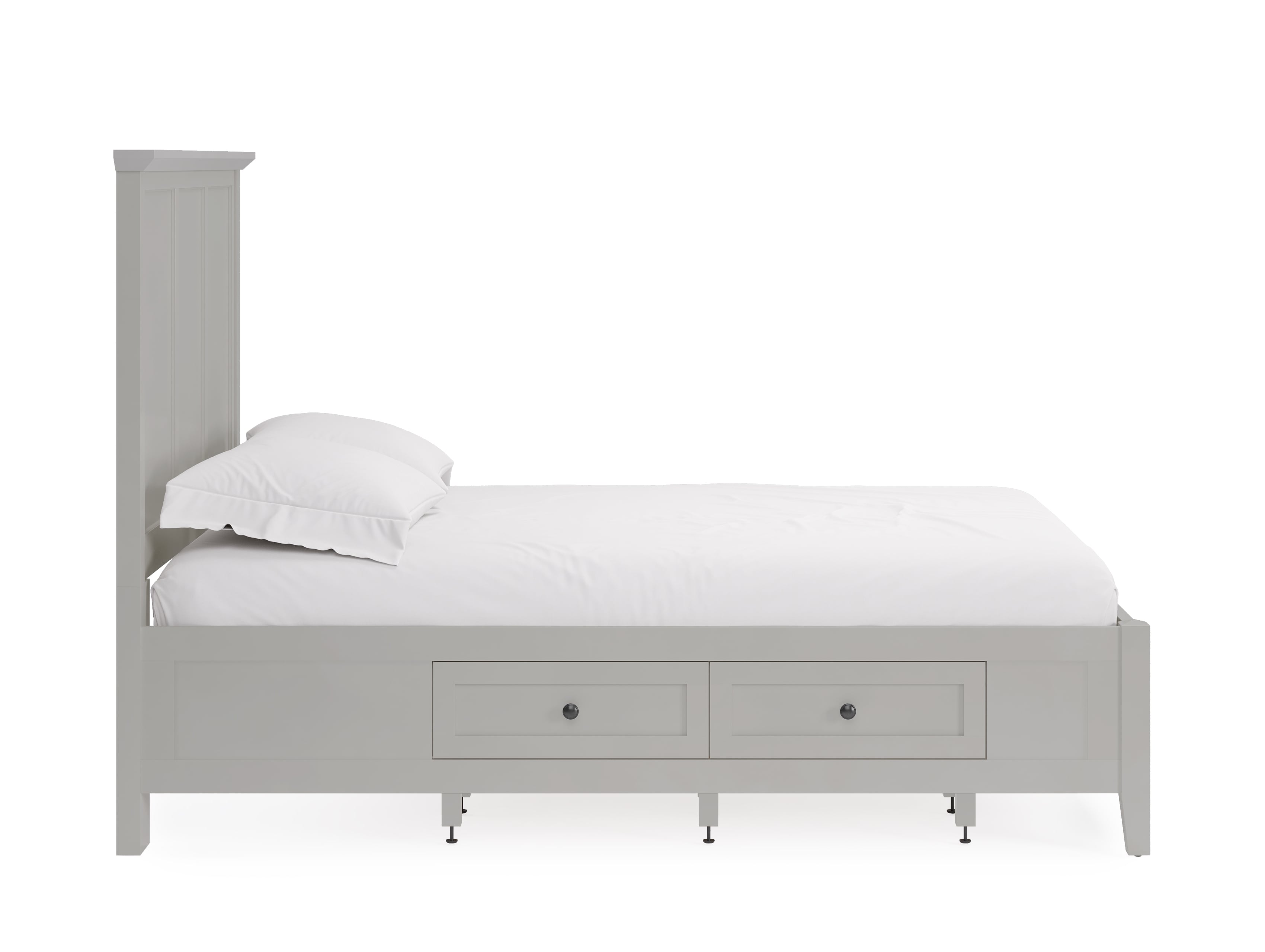 Modus Furniture Grace Elephant Grey Panel Queen Bed