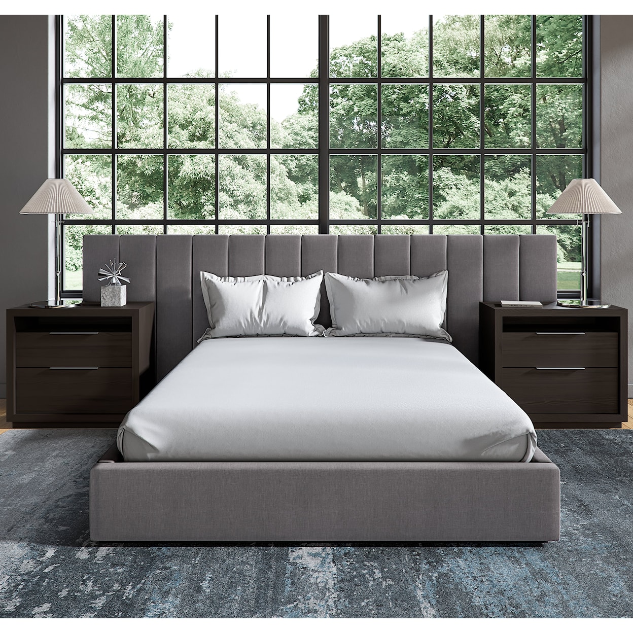 Modus International Monty King Upholstered Wall Bed