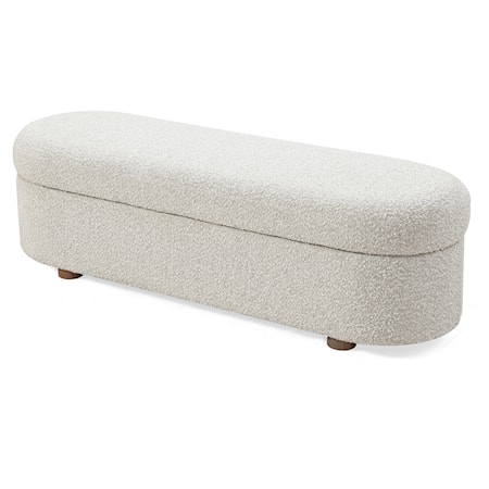 Upholstered Hinged Storage Bench
