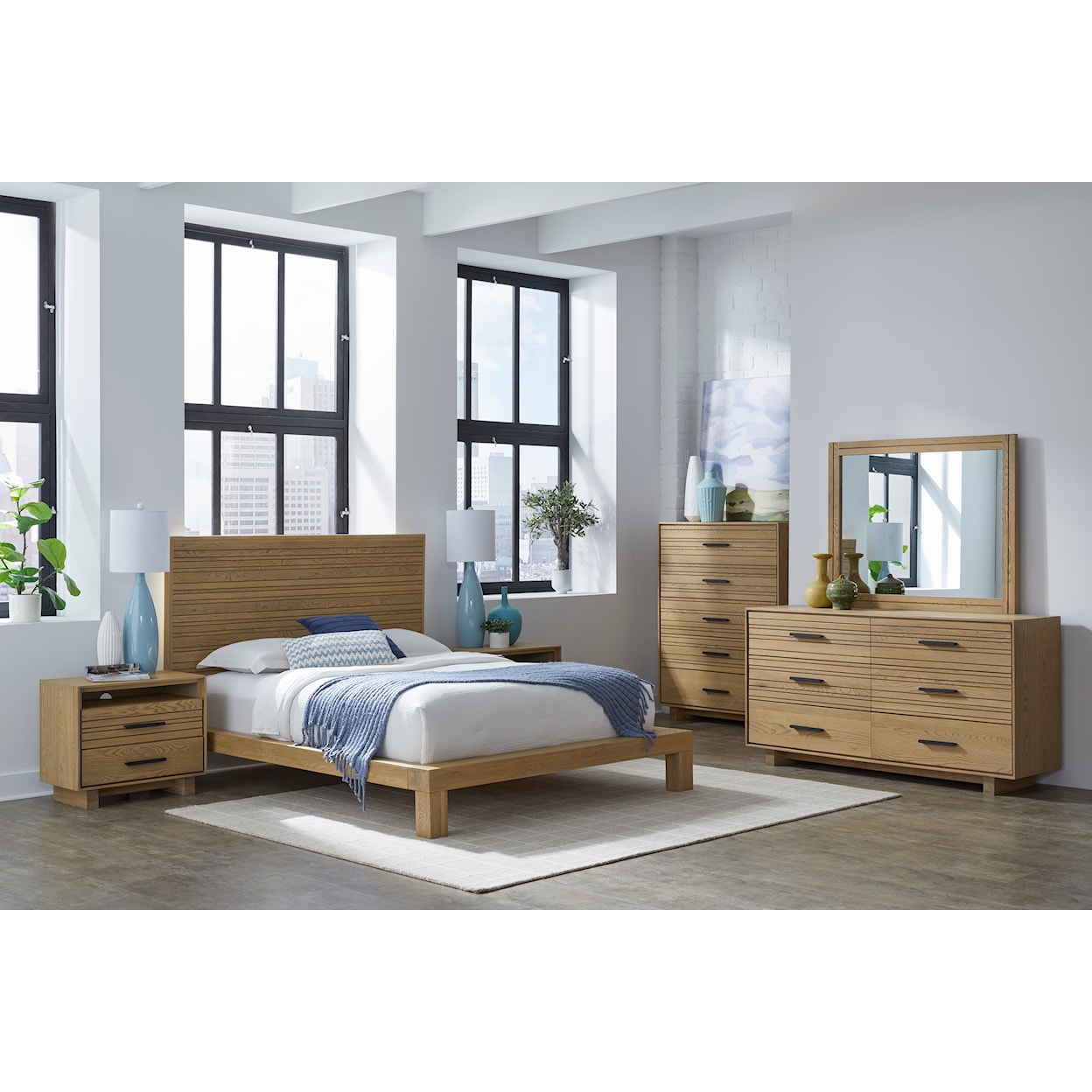 Modus International Batten Queen Platform Bed